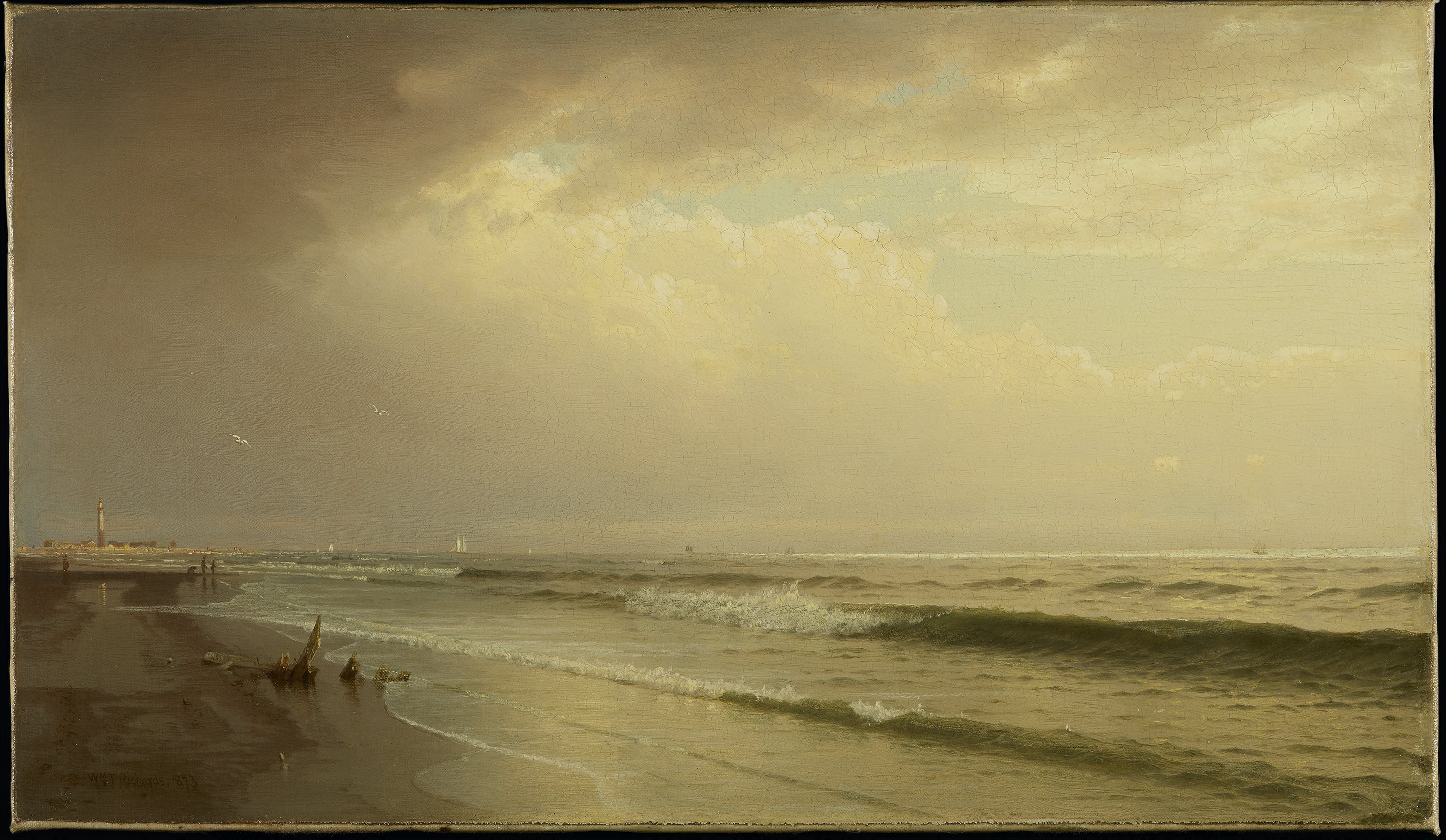 Seascape with Distant Lighthouse, Atlantic City, New Jersey
